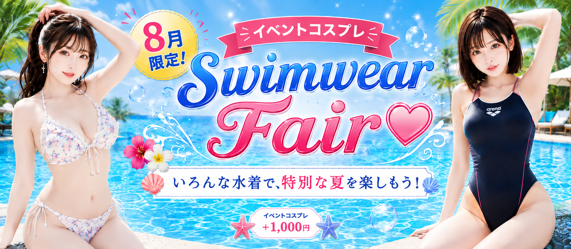 8月限定！選べる水着フェア！
